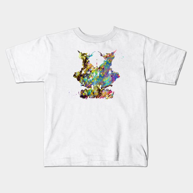 Rorschach inkblot test Kids T-Shirt by erzebeth